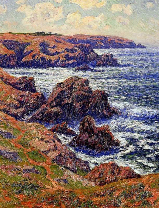  Henri Moret La Terre de Cleden, Point de Raz, Finistere - Canvas Print