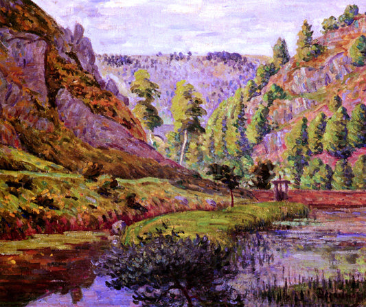  Emile Dezaunay La Vallee de Daoulas - Canvas Print