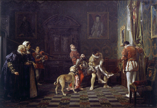  Salvador Martinez Cubells La vuelta del torneo - Canvas Print