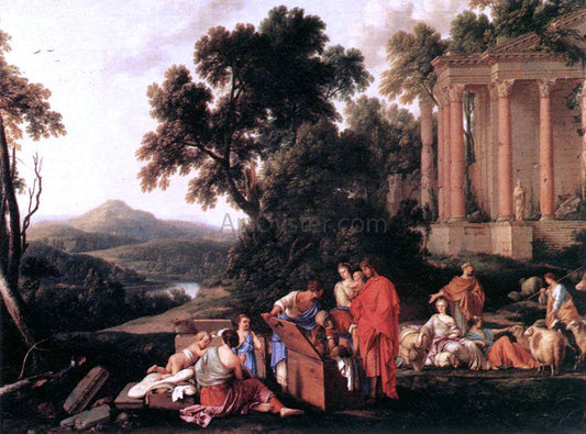  Laurent De La Hire Laban Searching Jacob's Bagagge for the Stolen Idols - Canvas Print