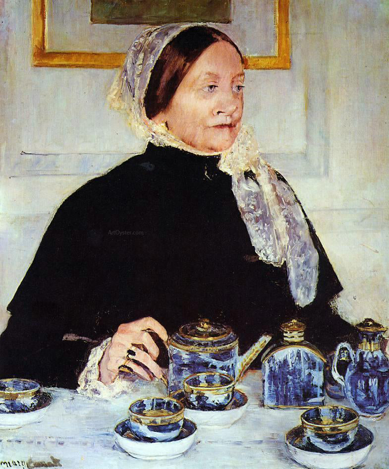  Mary Cassatt Lady at the Tea Table - Canvas Print