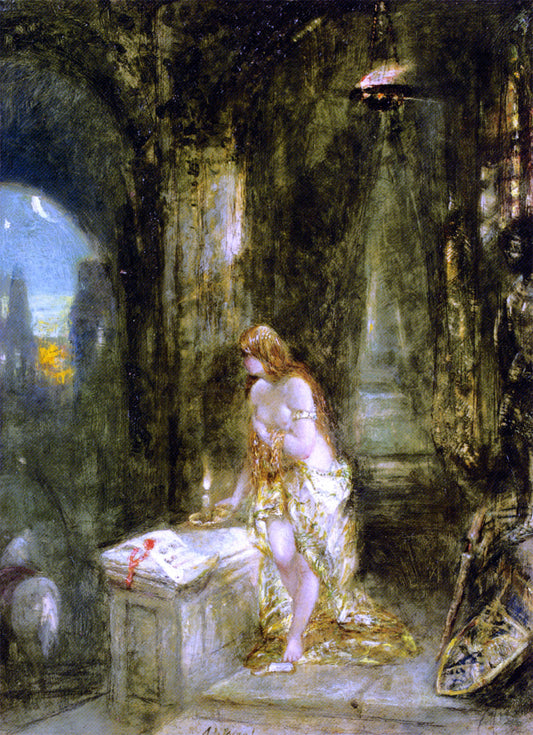  Alfred Joseph Woolmer Lady Godiva - Canvas Print