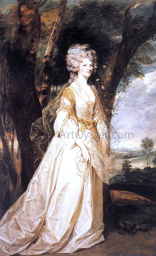  Sir Joshua Reynolds Lady Sunderlin - Canvas Print