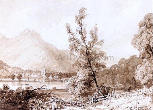  Richard Parkes Bonington Lake Brientz and Interlaken - Canvas Print