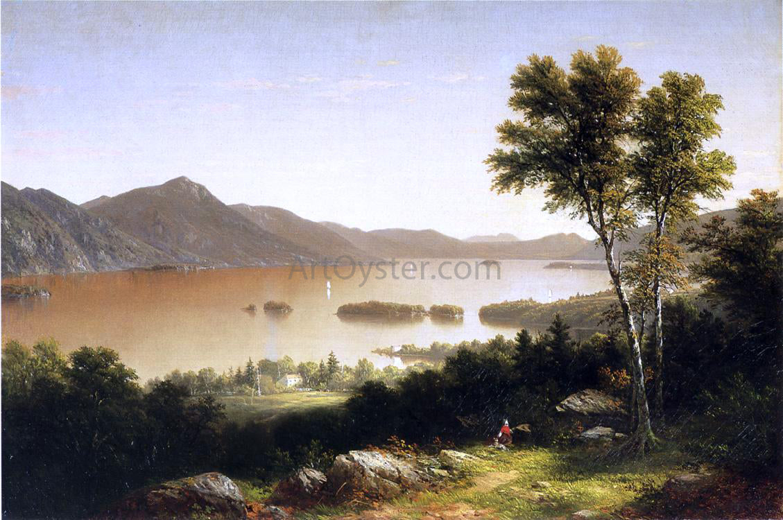  John W Casilear Lake George - Canvas Print