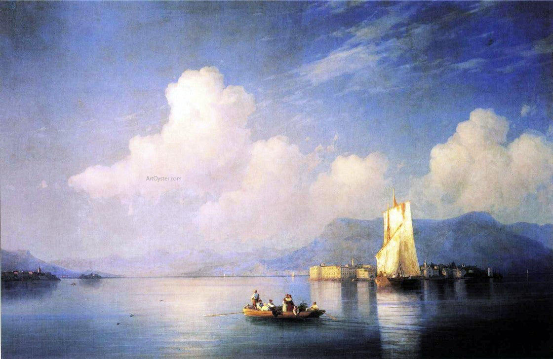  Ivan Constantinovich Aivazovsky Lake Maggiore in the Evening - Canvas Print