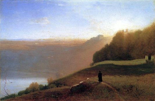 George Inness Lake Nemi - Canvas Print