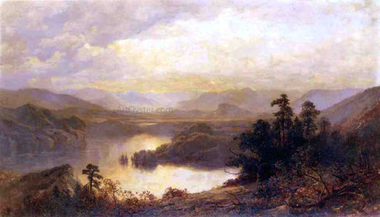  James David Smillie Lake Placid and the Adirondack Mountains from Whiteface - Canvas Print