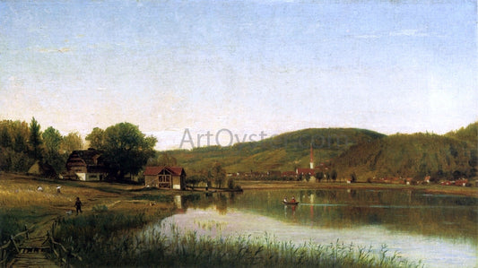  Thomas Worthington Whittredge Lake Village (also known as Swiss Scene) - Canvas Print