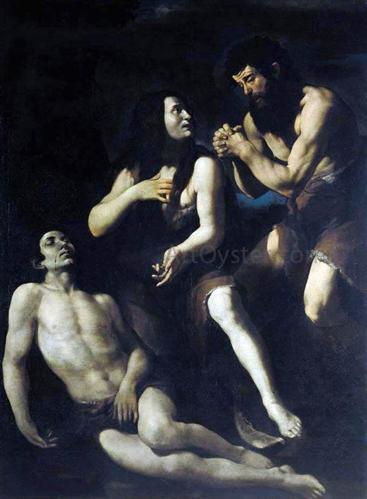  Giovanni Battista Caracciolo Lamentation of Adam and Eve on the Dead Abel - Canvas Print