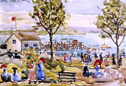  Maurice Prendergast Landing Stage - Canvas Print