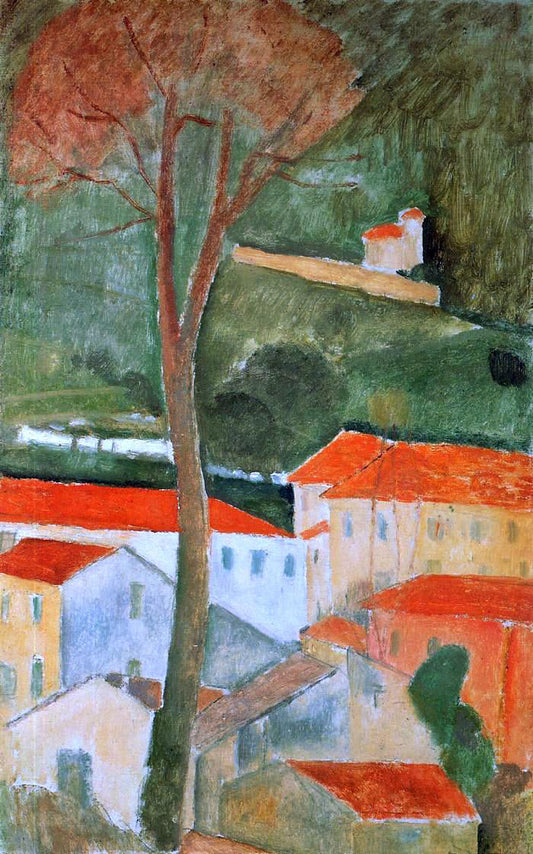  Amedeo Modigliani Landscape - Canvas Print