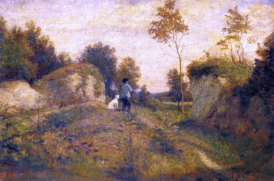  William Morris Hunt Landscape - Canvas Print