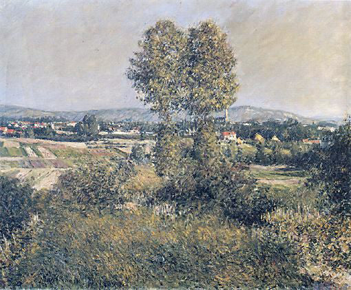  Gustave Caillebotte Landscape at Argenteuil - Canvas Print