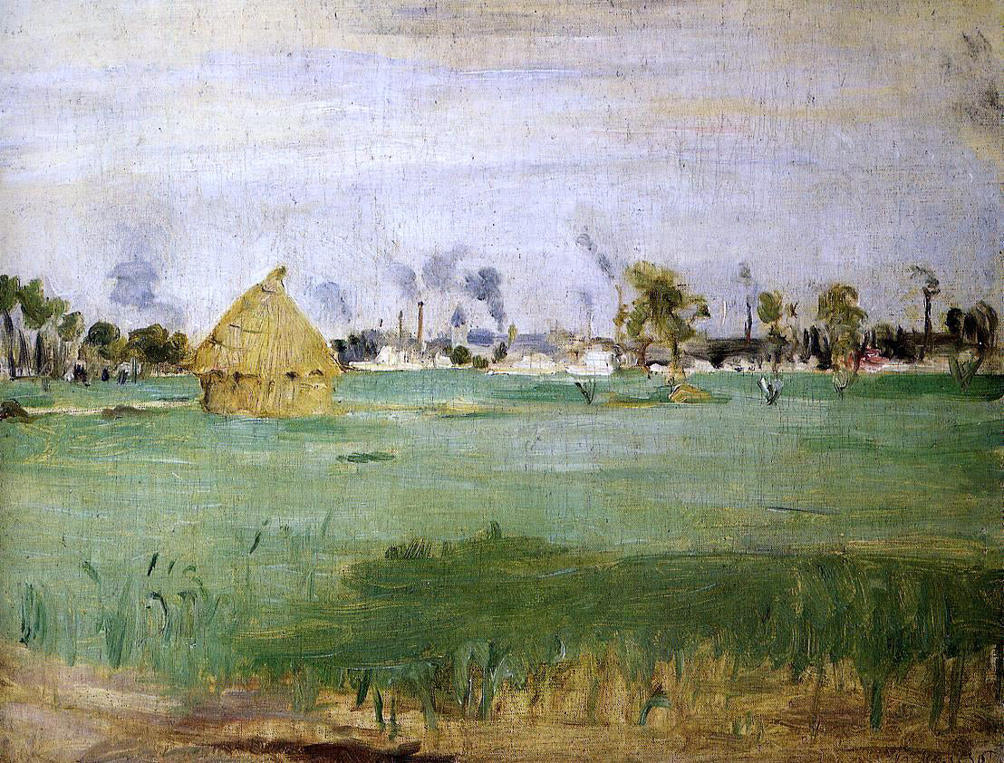  Berthe Morisot Landscape at Gennevilliers - Canvas Print