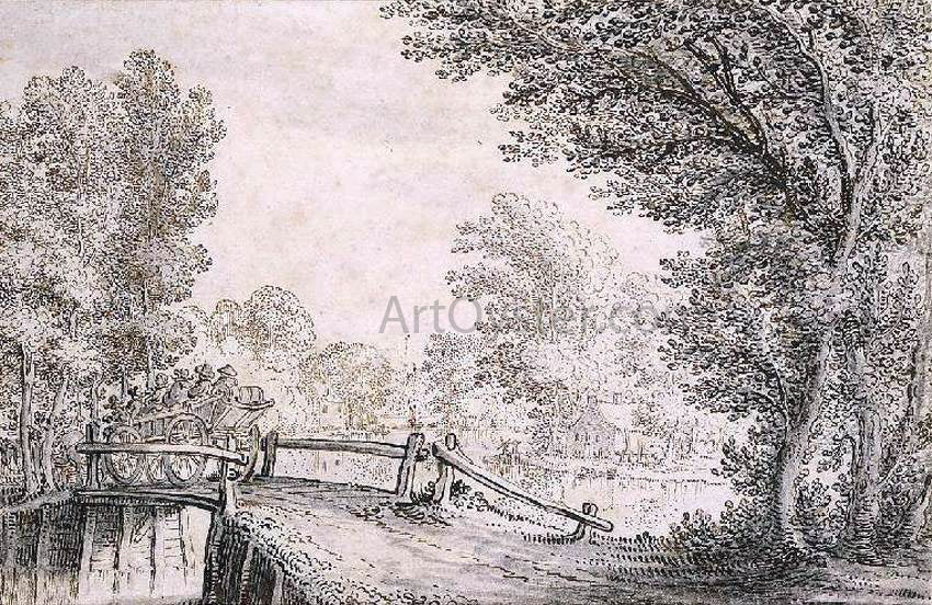  The Younger Claes Jansz Visscher The Landscape - Canvas Print