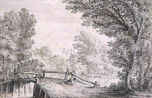  The Younger Claes Jansz Visscher The Landscape - Canvas Print