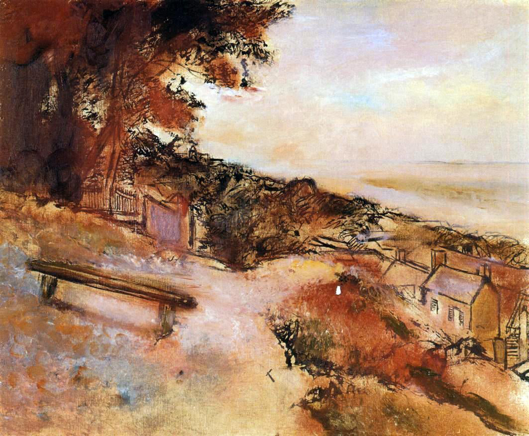  Edgar Degas Landscape by the Sea - Canvas Print