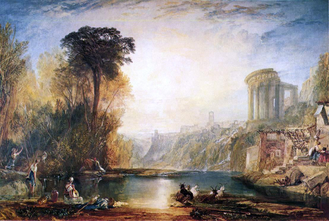  Joseph William Turner Landscape: Composition of Tivoli - Canvas Print