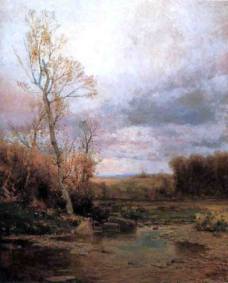  Jervis McEntee Landscape - Canvas Print