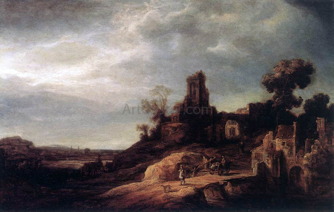  Govert Teunisz Flinck Landscape - Canvas Print