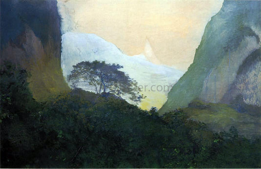  John La Farge Landscape, Evening, Tahiti, Pass and Peak of Vaiaroa, Taiarapu - Canvas Print