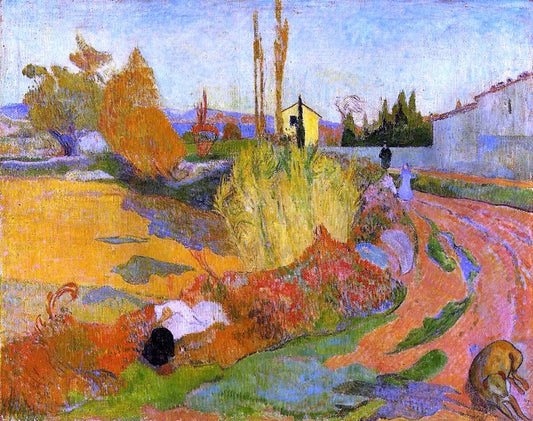  Paul Gauguin A Landscape, Farmhouse in Arles - Canvas Print