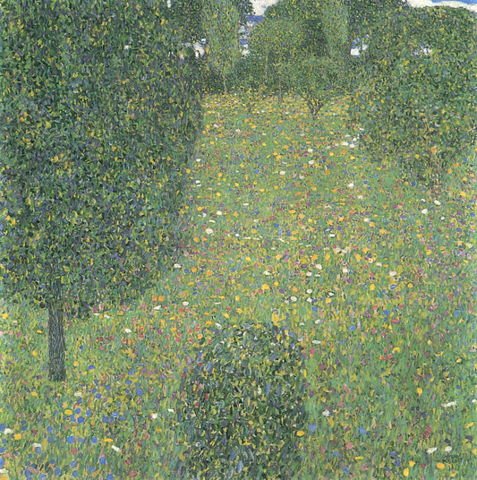  Gustav Klimt Landscape Garden Meadown in Flower - Canvas Print