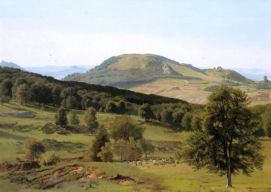  Albert Bierstadt Landscape: Hill and Dale - Canvas Print