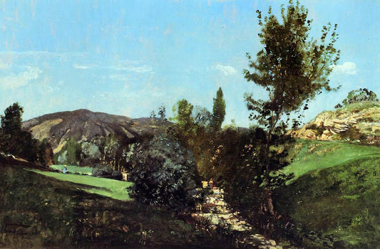  Paul-Camille Guigou Landscape in the Durance Valley - Canvas Print