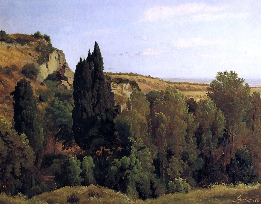  George August Lucas Landscape near Ariccia - Canvas Print
