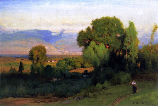  George Inness Landscape near Perugia - Canvas Print