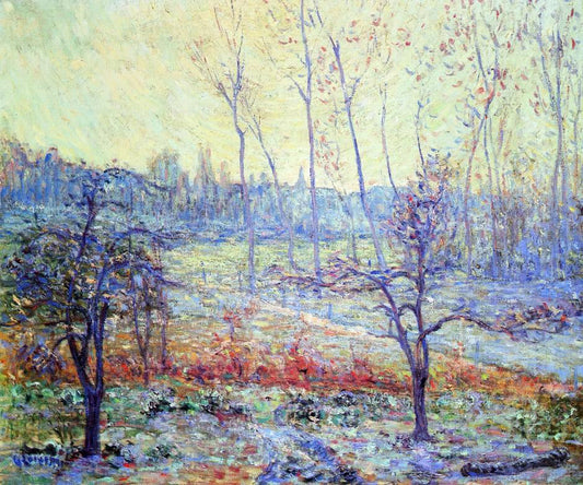  Gustave Loiseau Landscape of Givre in the Mist - Canvas Print