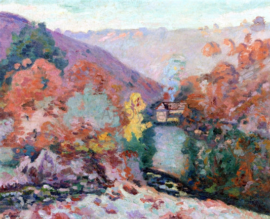  Armand Guillaumin Landscape of La Cruese, La Folie - Canvas Print