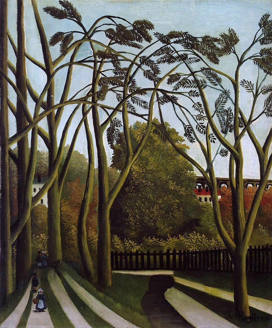  Henri Rousseau Landscape on the Banks of the Bievre at Becetre, Spring - Canvas Print