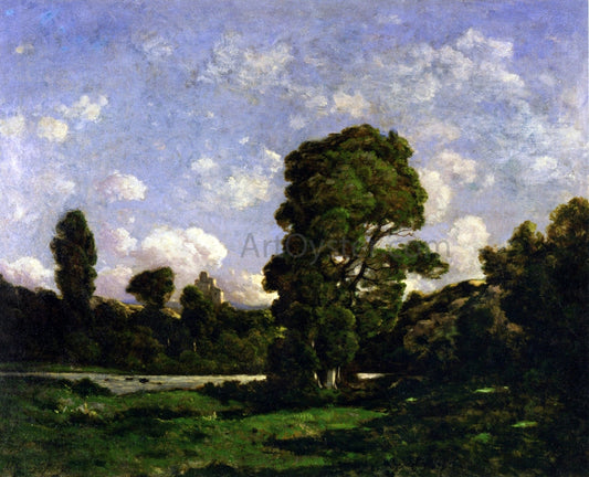  Henri Harpignies Landscape, Ruins of the Castle of Penhoet - Canvas Print