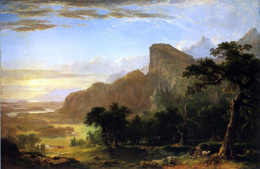  Asher Brown Durand Landscape - Scene from "Thanatopsis" - Canvas Print