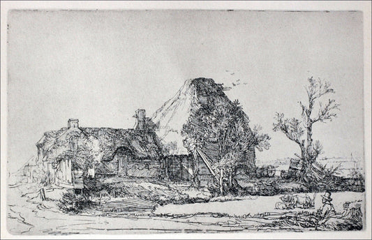  Rembrandt Van Rijn The Landscape with a Man Sketching a Scene - Canvas Print