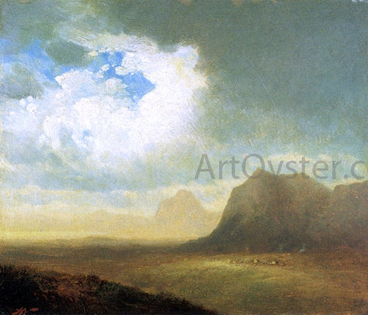  John Williamson Landscape with Cliffs - Canvas Print