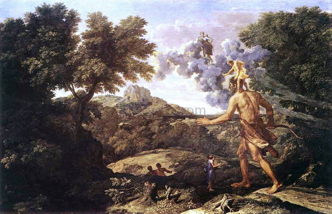  Nicolas Poussin Landscape with Diana and Orion - Canvas Print