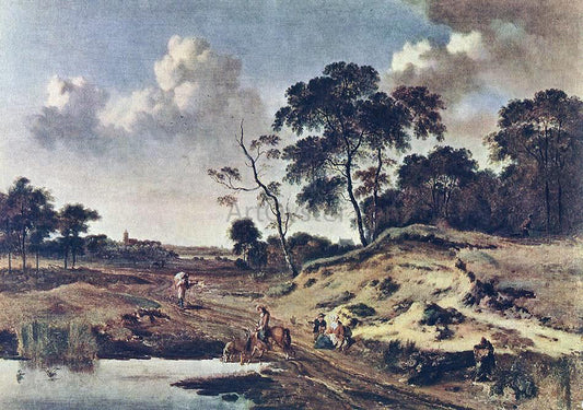  Jan Wynants Landscape with Dune - Canvas Print