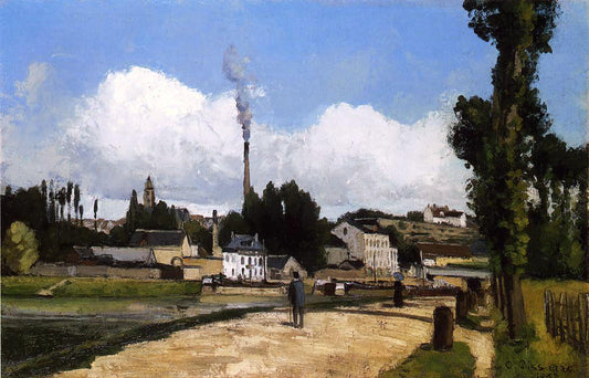  Camille Pissarro Landscape with Factory - Canvas Print