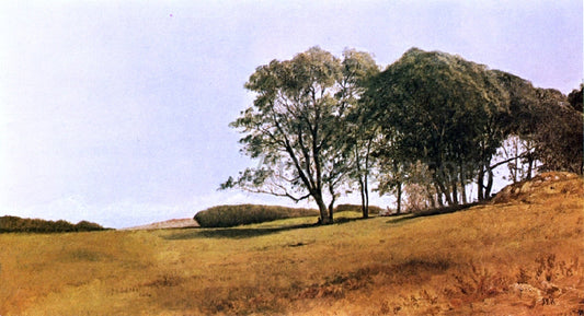  John Frederick Kensett Landscape with Figure - Canvas Print