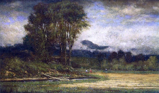 George Inness Landscape with Pond - Canvas Print