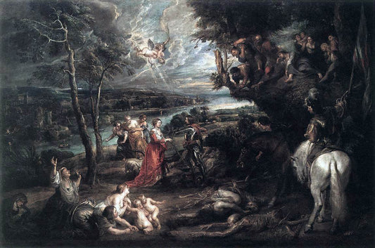 Peter Paul Rubens Landscape with Saint George and the Dragon - Canvas Print