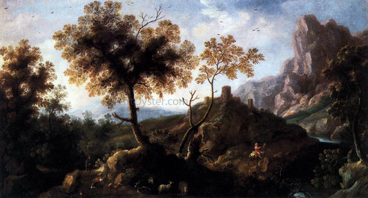  Ignacio De Iriarte Landscape with Shepherds - Canvas Print