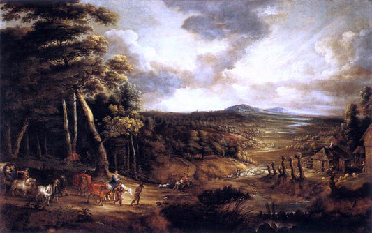  Lucas Van Uden Landscape with the Flight into Egypt - Canvas Print