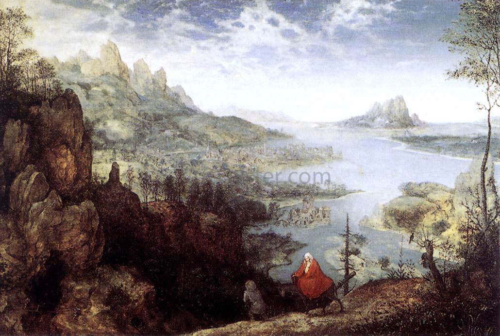  The Elder Pieter Bruegel Landscape with the Flight into Egypt - Canvas Print