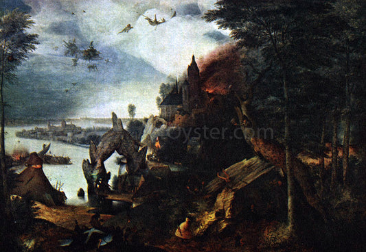  The Elder Pieter Bruegel Landscape with the Temptation of Saint Anthony - Canvas Print