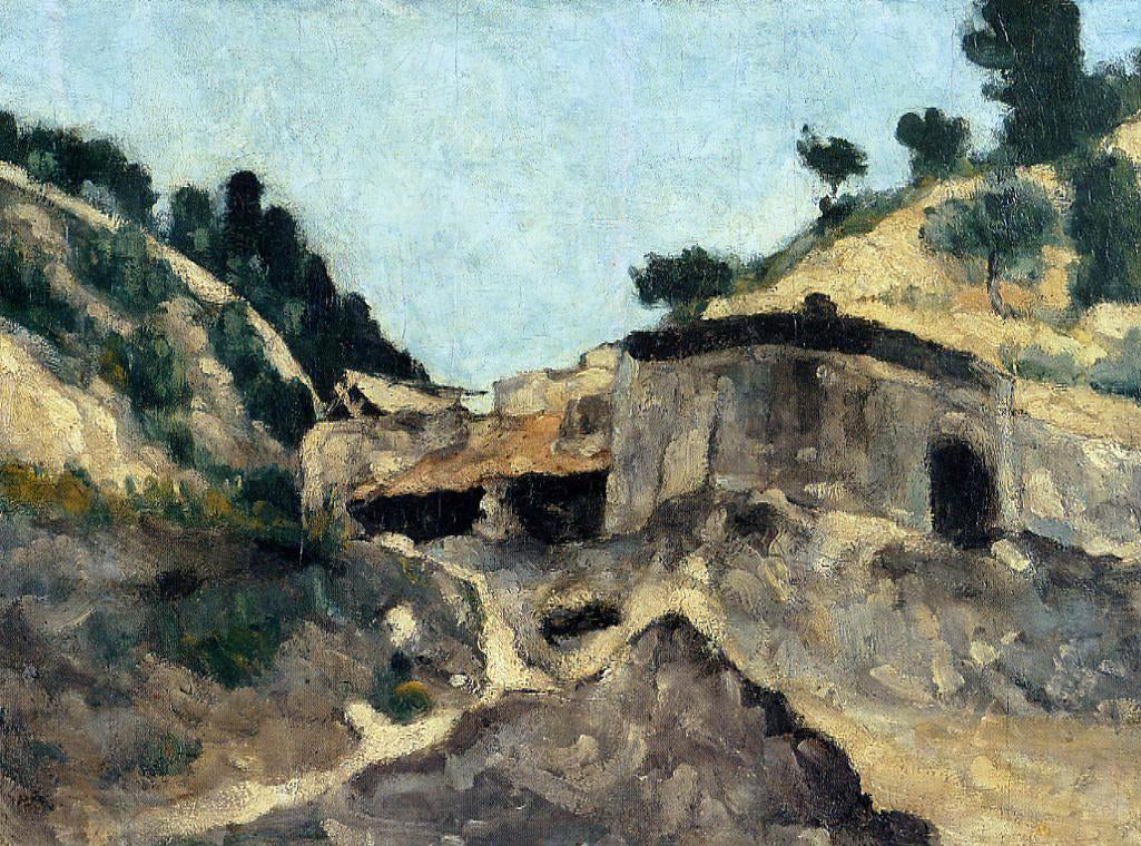  Paul Cezanne Landscape with Watermill - Canvas Print